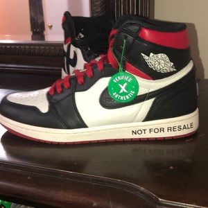 AirJordan 1 “Not for resale”.